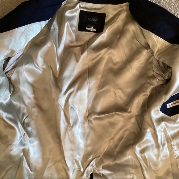 J. Crew Original Schoolboy Blazer Navy Blue Wool Blend Sz 0 - Picture 11 of 16